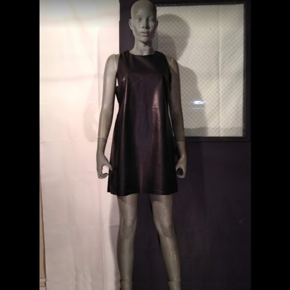 SOLD Forever 21 Faux Leather Cut-Out Dress - Picture 2 of 6